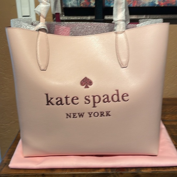 Kate Spade Blush Pink Tote with Pouch - Picture 2 of 12